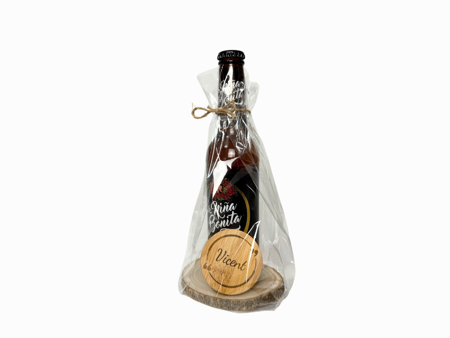 Abridor personalizado y cerveza