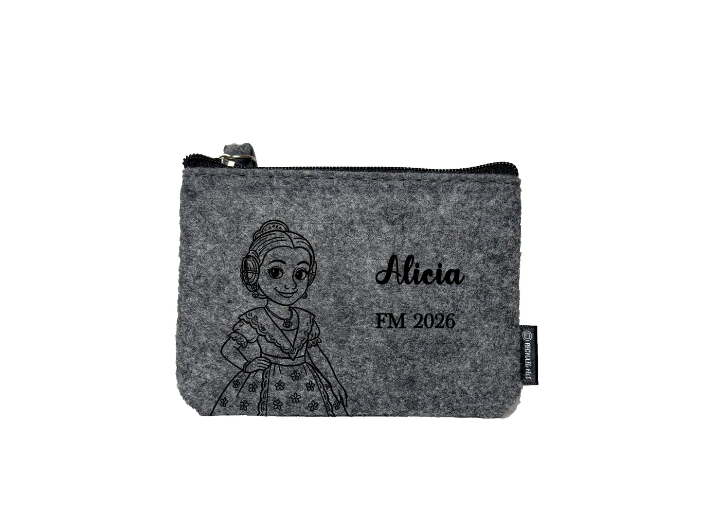 Monedero de fieltro fallero