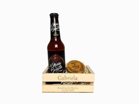 Abridor personalizado y cerveza