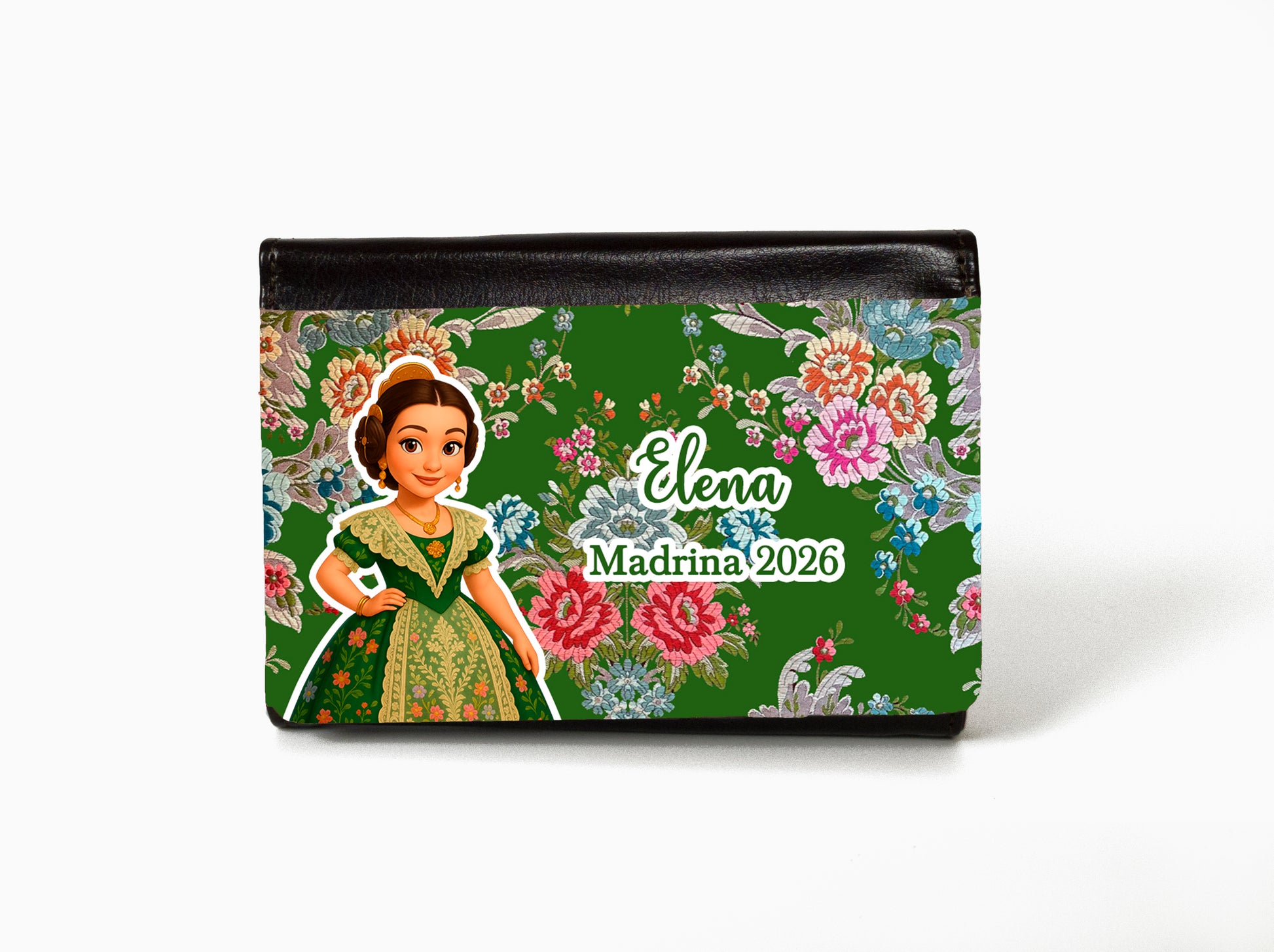 Cartera/Monedero marrón personalizado fallas