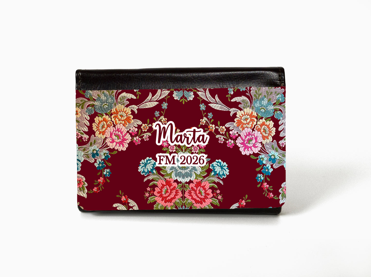 Cartera/Monedero marrón personalizado fallas