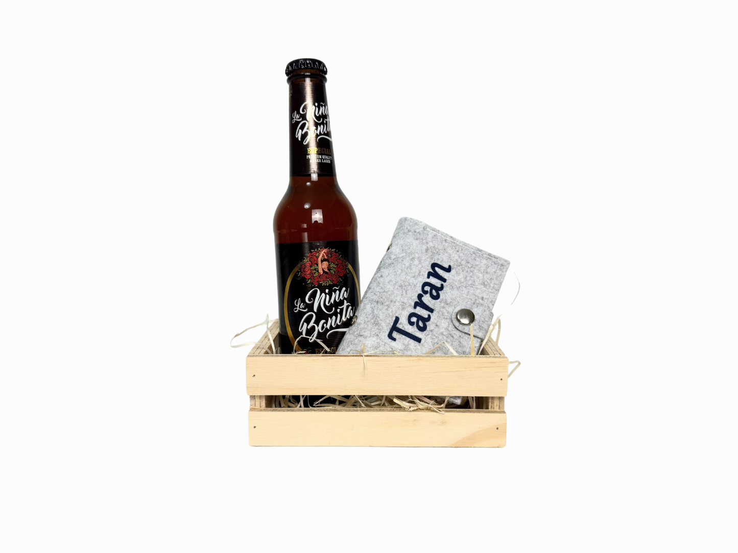 Cerveza tarjetero personalizado bodas comuniones regalos invitados