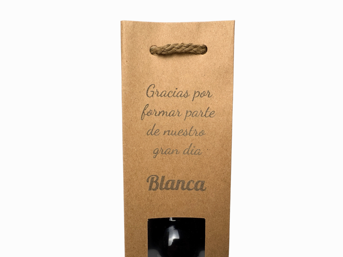 Detalle personalizado para bodas-vino tinto
