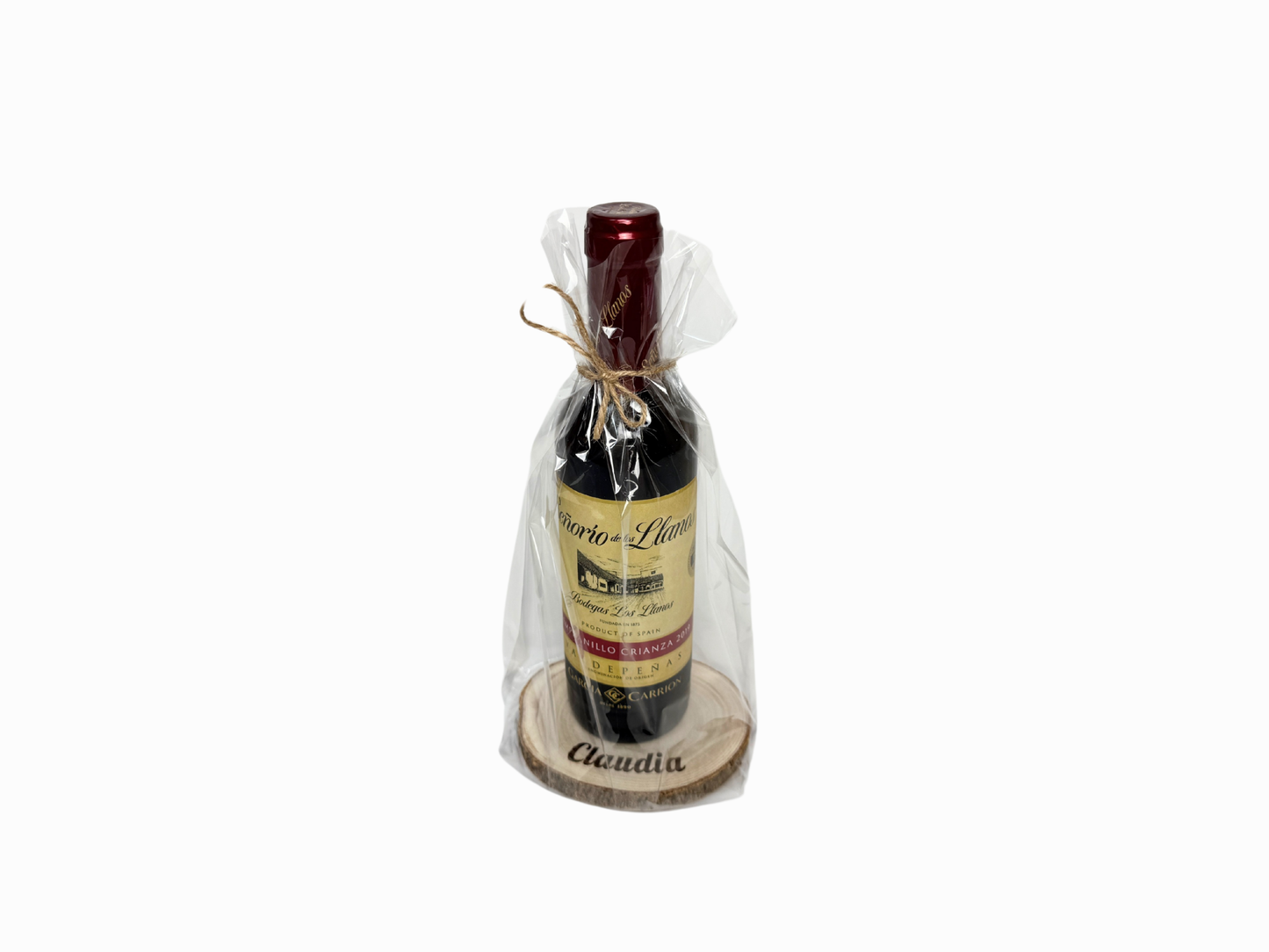 Regalo para invitados - vino tinto señorío de los llanos